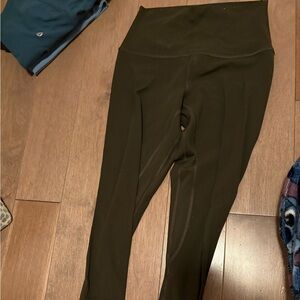 Lululemon size 4 never worn High-Waisted Olive Green Leggings